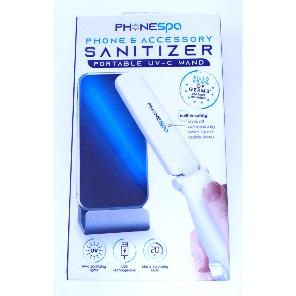Brand New & Sealed Phone Spa & Accessories Sanitizer Portable UV-C Wand